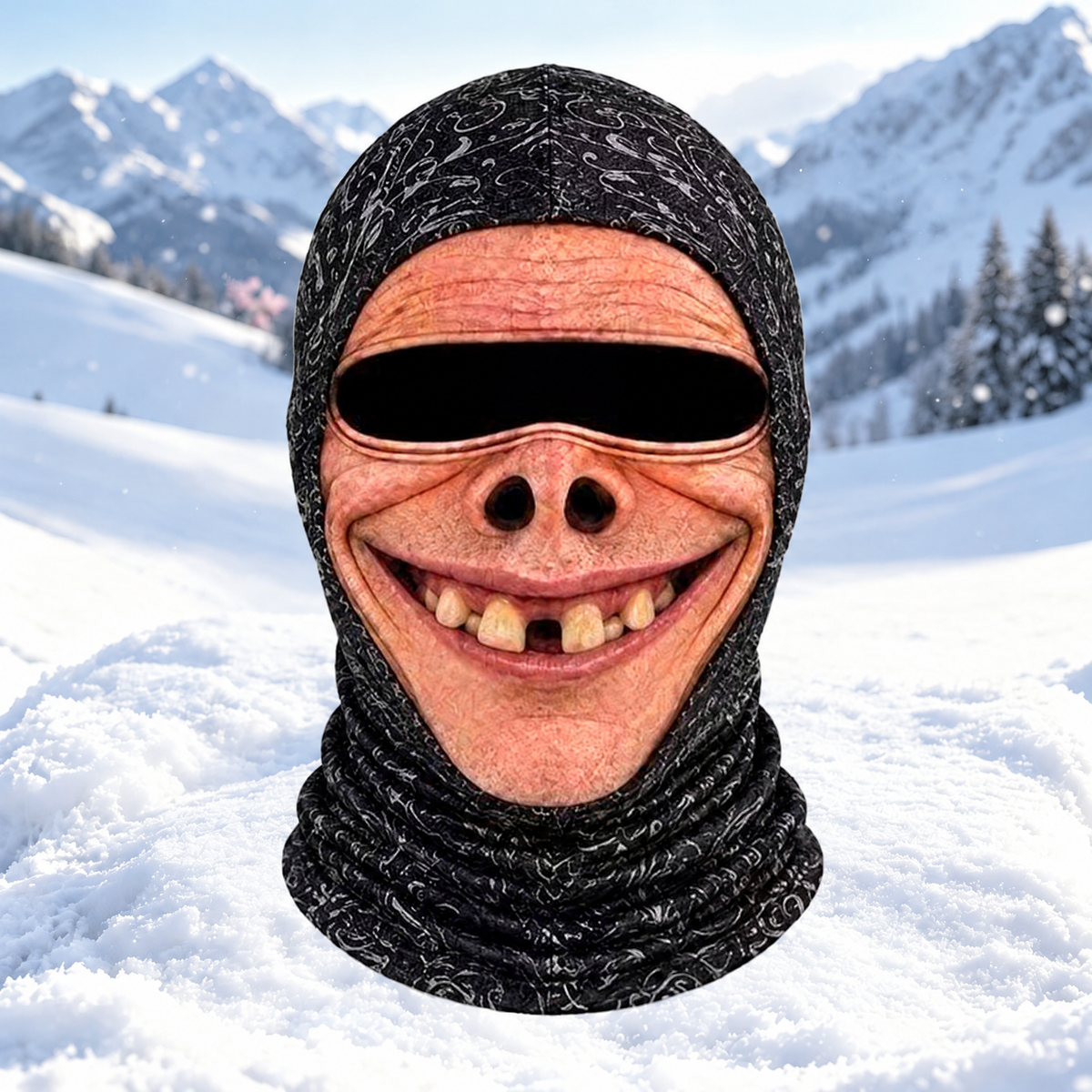 Vtipná lyžařská maska na zakázku❄️