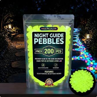 🌈Colorful Glow-in-the-Dark Garden Stones– Create a Magical Star Path