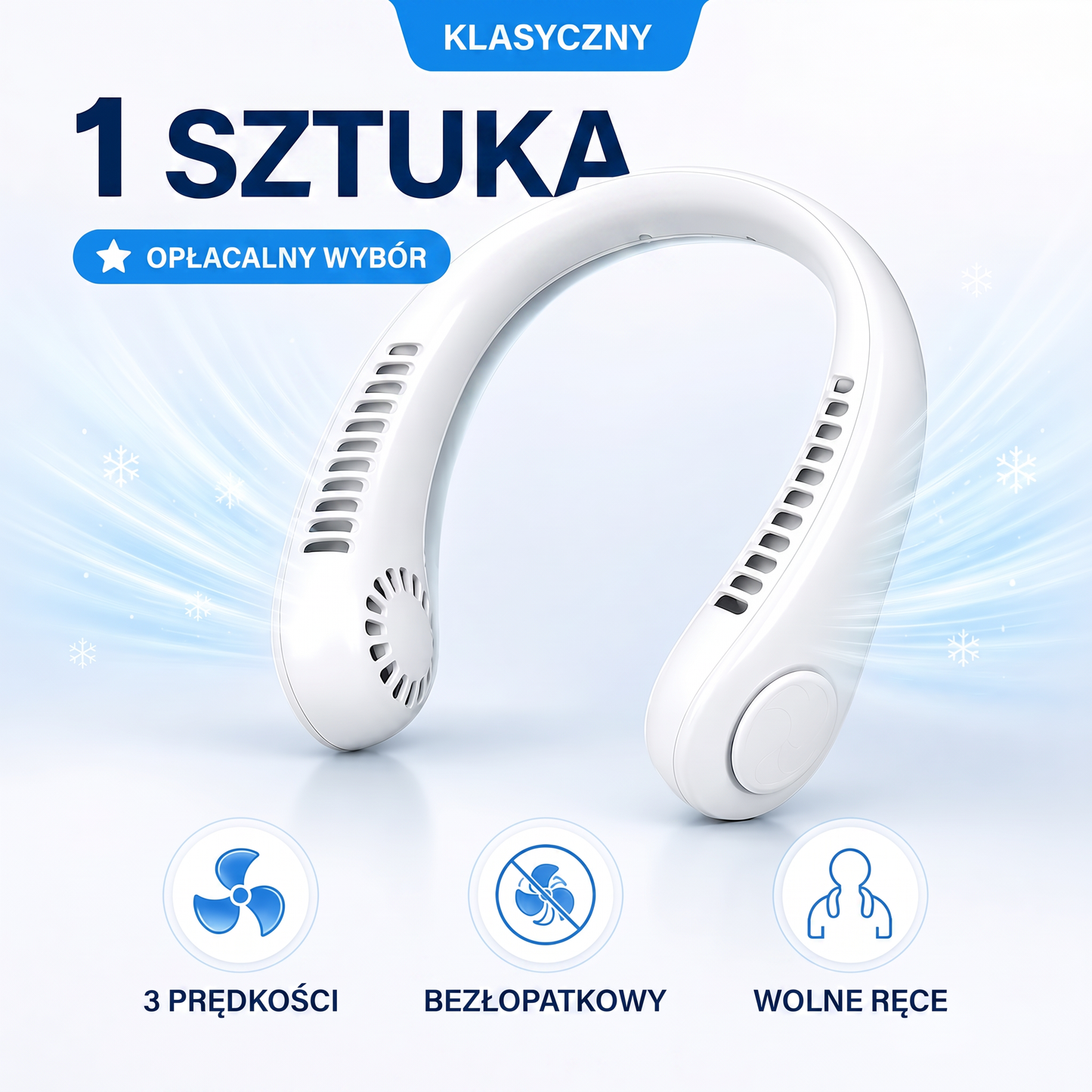 ❄️Přenosný ventilátor na krk PKNEW®🍈, bezlopatkový osobní ventilátor, hands-free chlazení pro venkovní použití i do kanceláře 💕