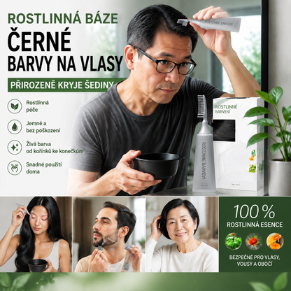 🌿 Vitalisys® 🍇Bylinný hřeben na barvení vlasů – jednodušší cesta k tmavším a upravenějším vlasům 🖤