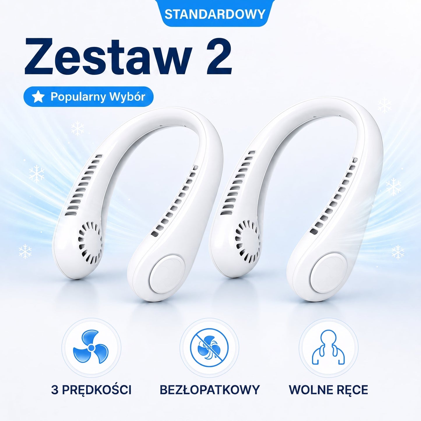 ❄️Přenosný ventilátor na krk PKNEW®🍈, bezlopatkový osobní ventilátor, hands-free chlazení pro venkovní použití i do kanceláře 💕