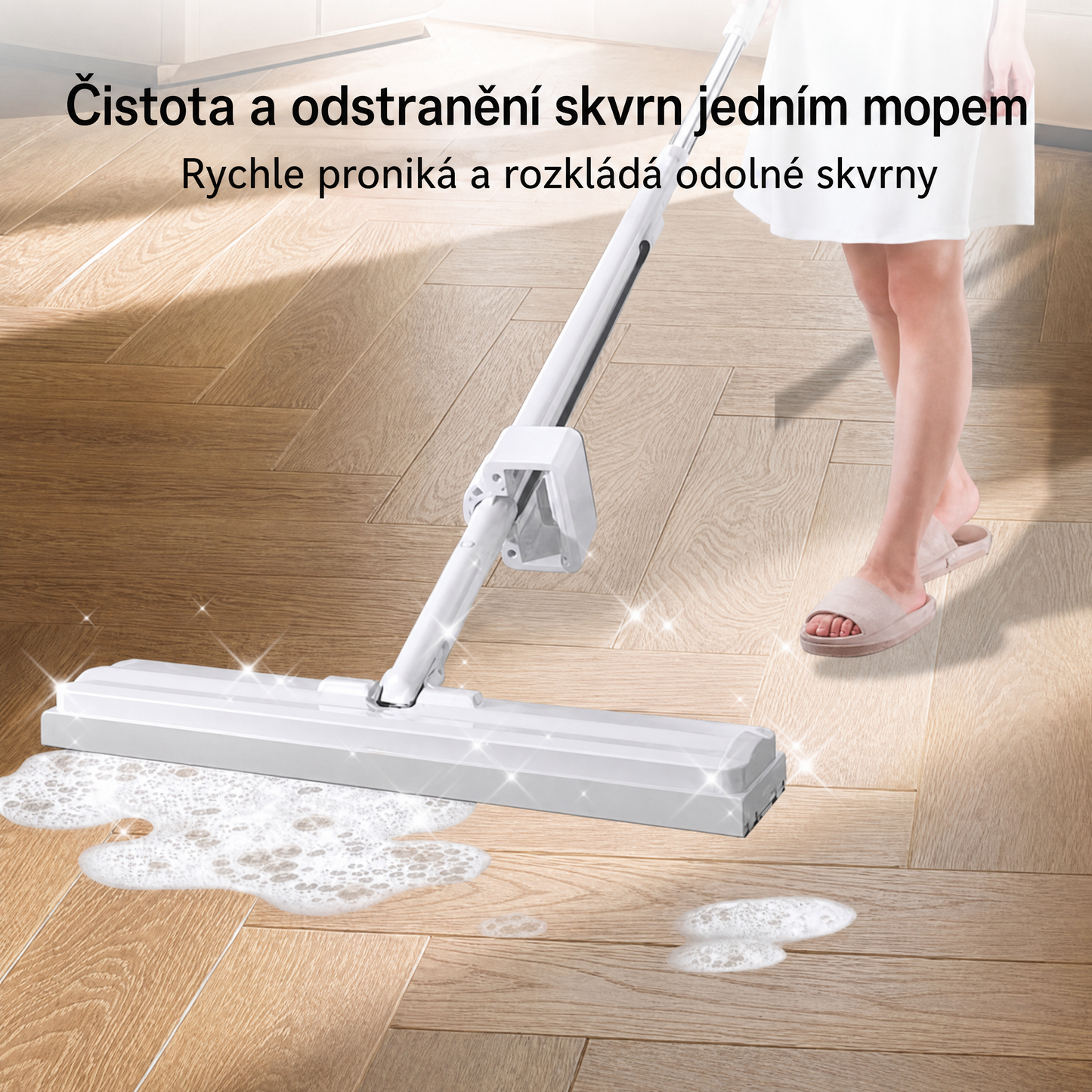 PKNEW® Tablety na mytí podlah – Univerzální čisticí prostředek pro dřevěné povrchy, laminát, dlaždice a stěny v karavanech, s antibakteriálním a osvěžujícím účinkem.💦