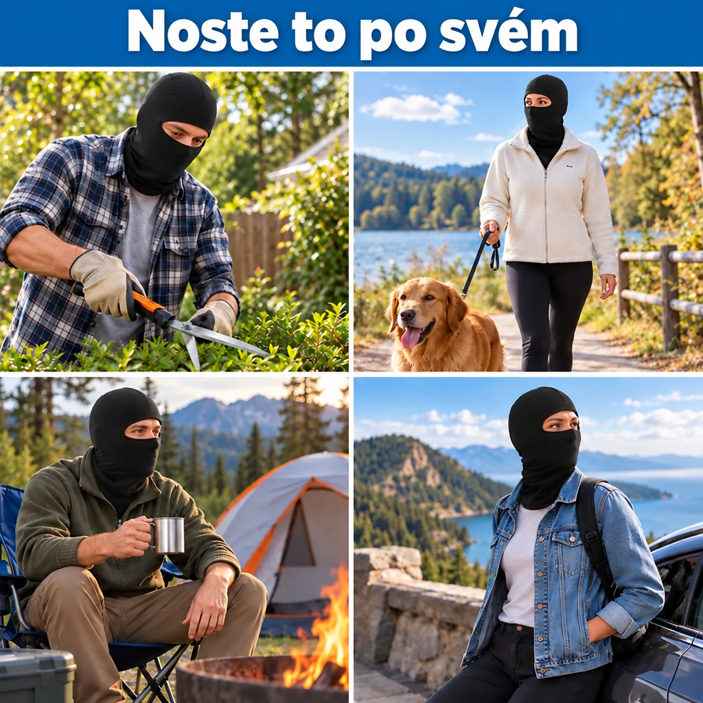 Vtipná lyžařská maska na zakázku❄️