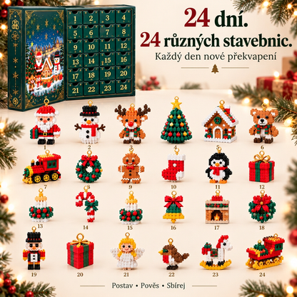 🎅🔥 POSLEDNÍ DEN: 50% SLEVA 🍈 Vánoční stavebnicový adventní kalendář pro celou rodinu! 💎