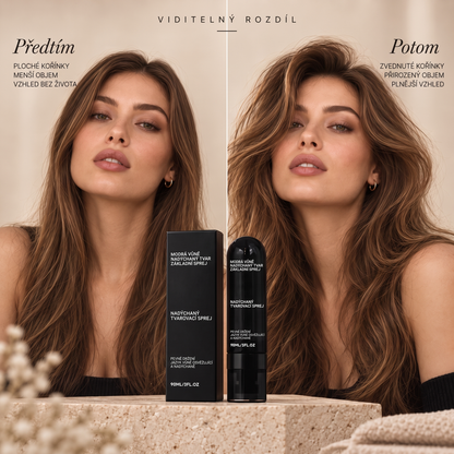 Vitalisys® 🍇Tvarovací sprej pro objem vlasů Fluffy Hair – Lehký sprej pro objem od kořínků a přirozený pohyb s broskvovou vůní 💎