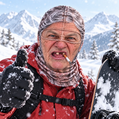 Vtipná lyžařská maska na zakázku❄️