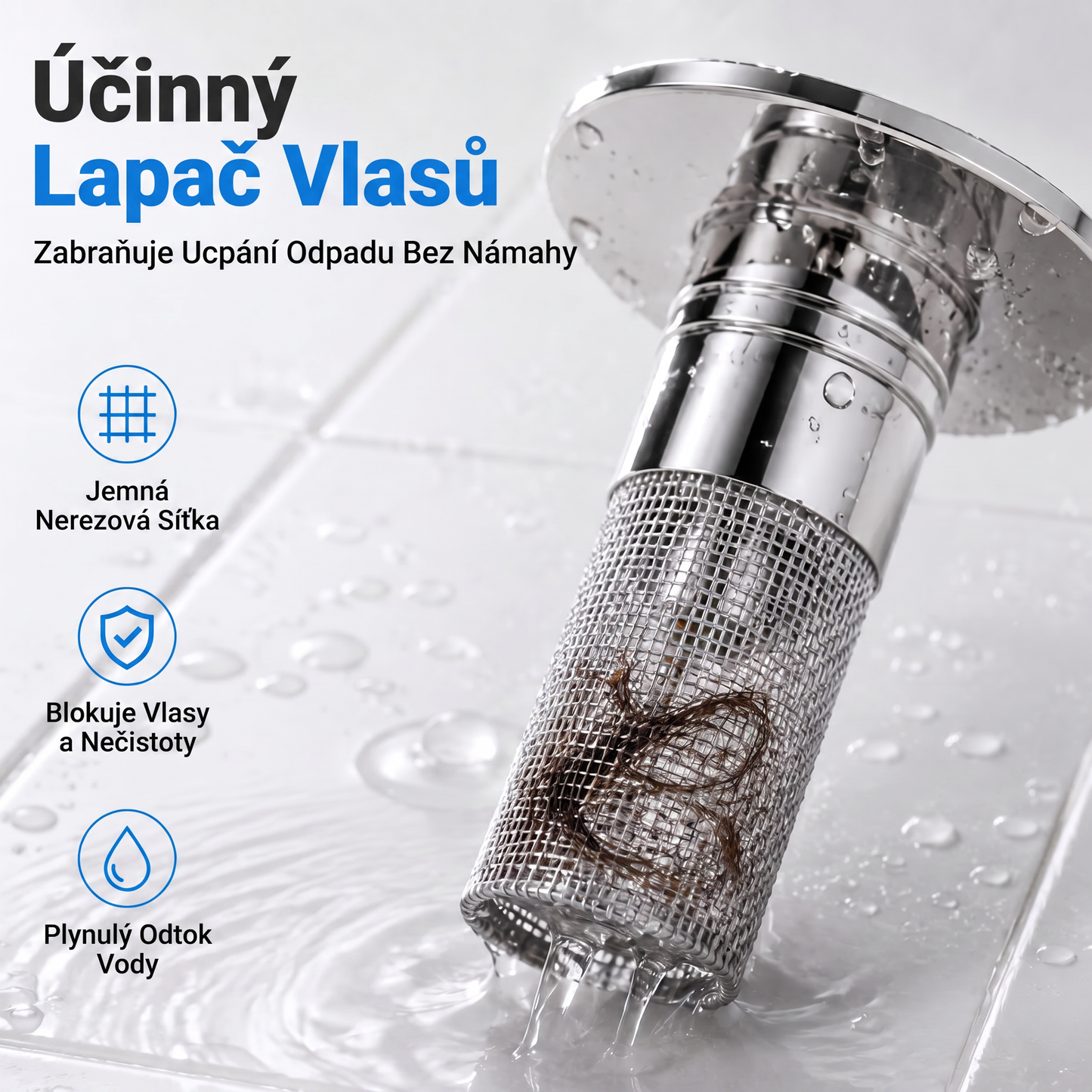💦 Poslední den akce – 49 % sleva 💦 Odtokové sítko do dřezu – 💦Odstraňuje nepříjemné zápachy a zabraňuje ucpání🐳