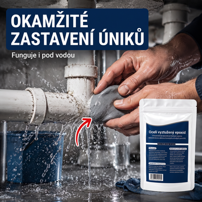 PKNEW®  Ocelí vyztužený epoxidový opravný tmel — Univerzální lepidlo na kov, dřevo a plast🪓
