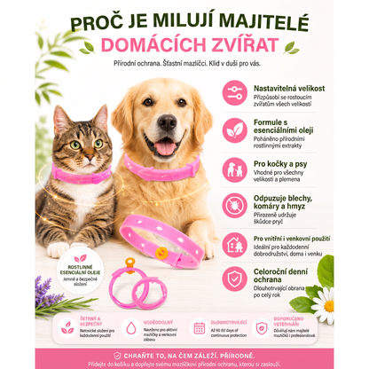 PKNEW®🐾 Kompletní péče pro vašeho mazlíčka 🍇2v1❤️ kartáč proti línání + nastavitelný obojek pro psy a kočky