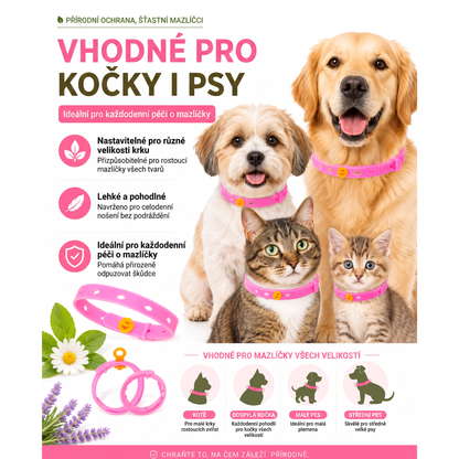 PKNEW®🐾 Kompletní péče pro vašeho mazlíčka 🍇2v1❤️ kartáč proti línání + nastavitelný obojek pro psy a kočky