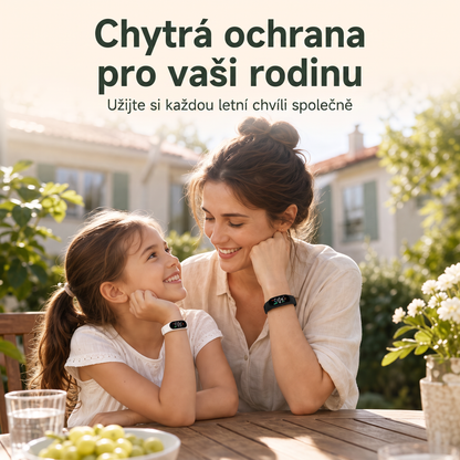 PKNEW® Chytrý ultrazvukový náramek proti komárům🍇 – 3 inteligentní režimy, digitální displej a výdrž až 7 dní na jedno nabití ⚡ Pro zahradu, cestování, kempování i pohodové letní večery 🌿