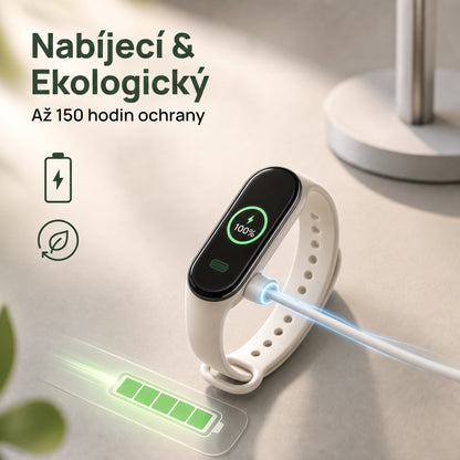 PKNEW® Chytrý ultrazvukový náramek proti komárům🍇 – 3 inteligentní režimy, digitální displej a výdrž až 7 dní na jedno nabití ⚡ Pro zahradu, cestování, kempování i pohodové letní večery 🌿
