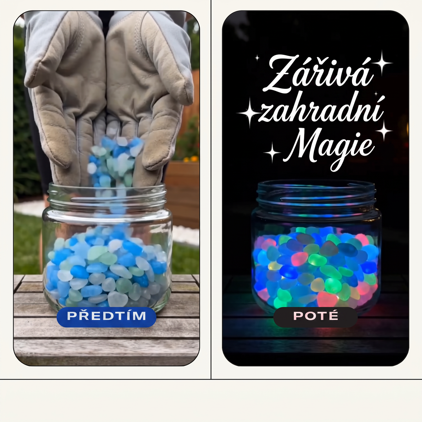 🌈Colorful Glow-in-the-Dark Garden Stones– Create a Magical Star Path
