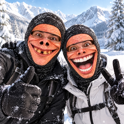 Vtipná lyžařská maska na zakázku❄️