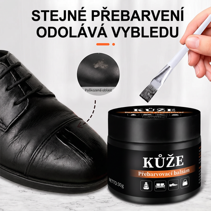 PKNEW®🎨 Intenzivní balzám na obnovu barvy kůže✨ – Oživuje vybledlý vzhled, sjednocuje barvu a pomáhá zakrýt oděrky na botách, sedačkách, kabelkách i autosedačkách 💕