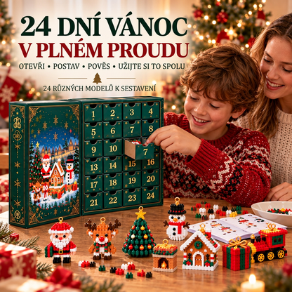 🎅🔥 POSLEDNÍ DEN: 50% SLEVA 🍈 Vánoční stavebnicový adventní kalendář pro celou rodinu! 💎