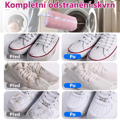 PKNEW®🍇 360° Žinylkový Prací Sáček na Boty👟 – Jemnější praní bez ručního drhnutí, se skrytým zipem pro tenisky, sportovní a dětskou obuv 💕
