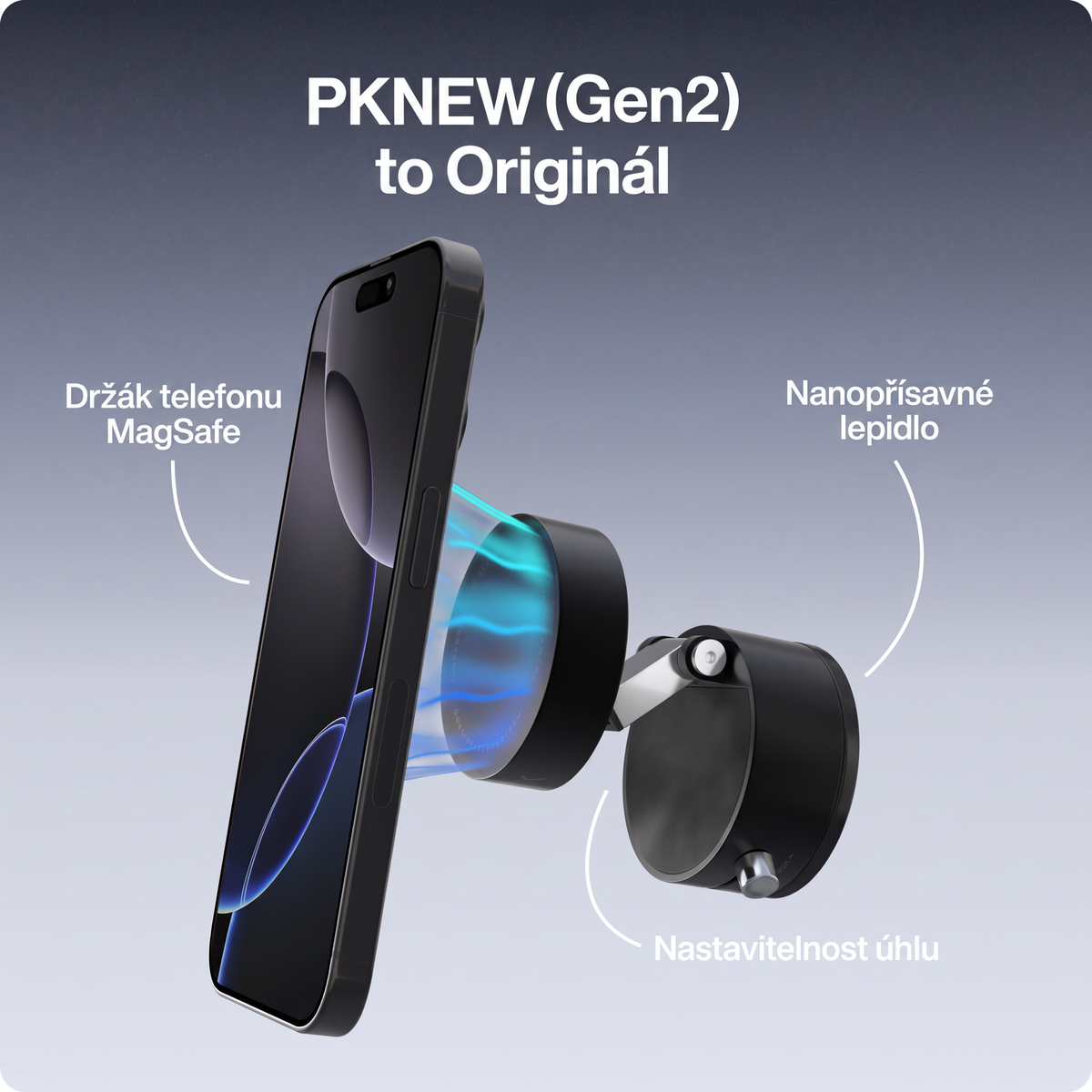 PKNEW® 🔥Stojan na telefon ze slitiny třetí generace – 📱více než jen držák do auta.