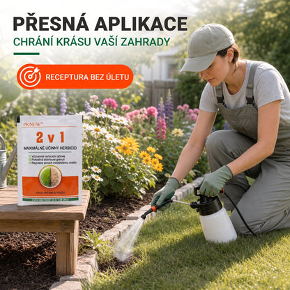 PKNEW® 🌿 Granulovaný přípravek proti plevelu 2 v 1 Max Power🍇 – viditelný účinek již za 6 hodin, snadné rozmíchání ve vodě a cílené použití na spáry, cesty, ploty i štěrkové plochy