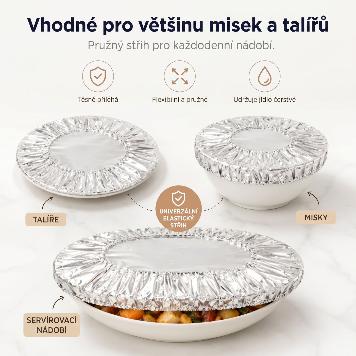 PKNEW® Collapsible Aluminum Foil Food Cover | Keep Meals Warm, Fresh & Protected from Fruit Flies🔥