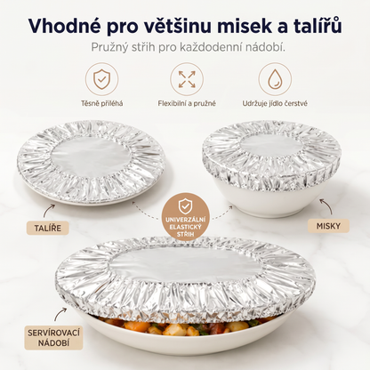 PKNEW® Collapsible Aluminum Foil Food Cover | Keep Meals Warm, Fresh & Protected from Fruit Flies🔥
