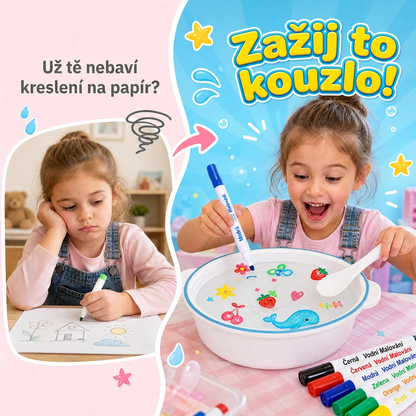 LEFUN® 🍇 KOUZELNÉ PLAVOUCÍ FIXY PRO DĚTI ✨ – Vytvořte obrázky, které ožijí ve vodě a promění kreslení v magickou hru
