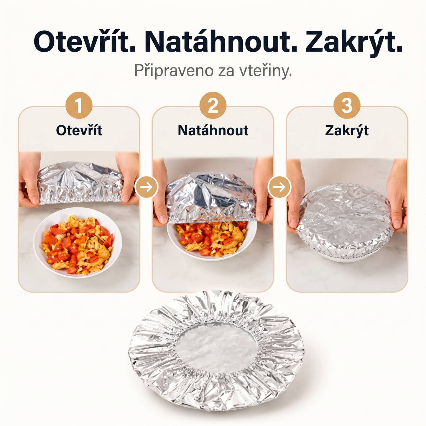 PKNEW® Collapsible Aluminum Foil Food Cover | Keep Meals Warm, Fresh & Protected from Fruit Flies🔥
