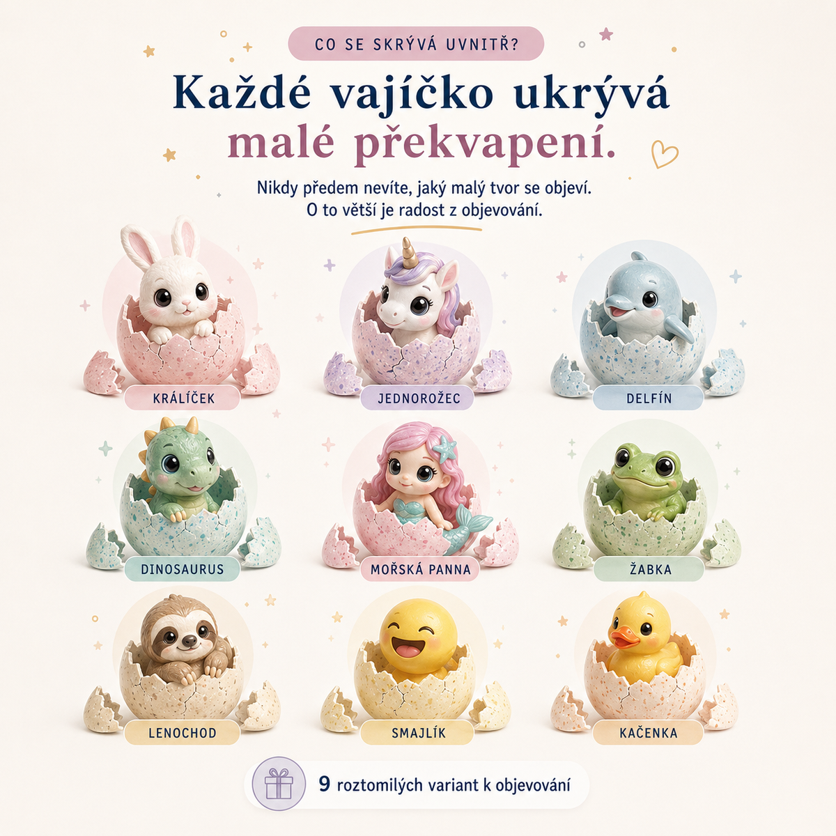 LEFUN®🍇Magické líhnoucí vajíčko do vody pro děti – překvapivý mazlíček, který se vylíhne a roste