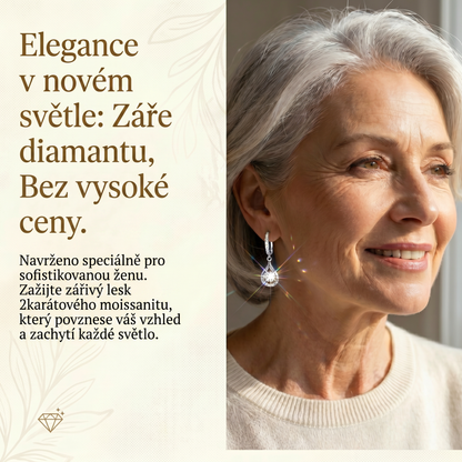 🔥🔥 DNES SLEVA 90 %💎: 1karátové „tančící“ náušnice z moissanitu – čistý komfort a třpyt stříbra S925, který si zasloužíte 💖