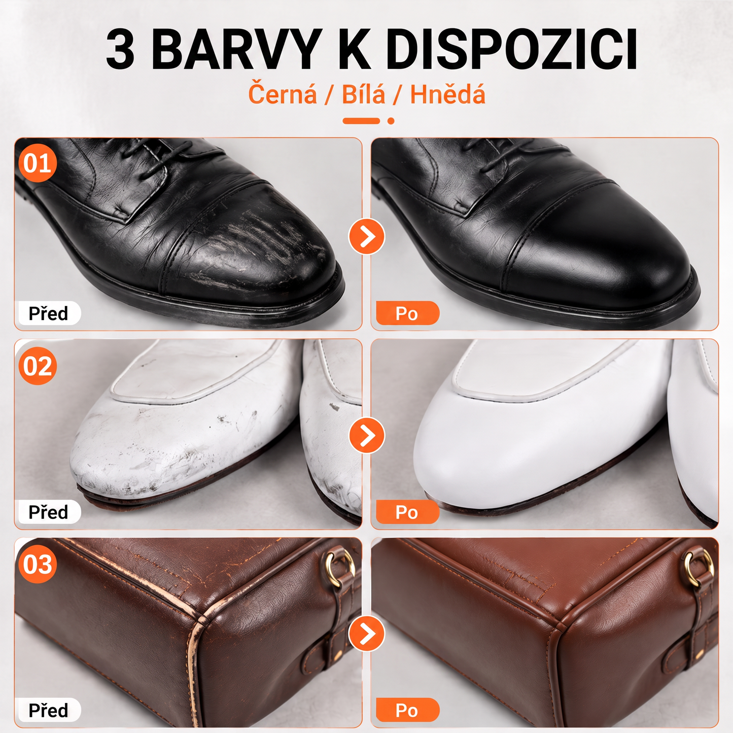 PKNEW®🎨 Intenzivní balzám na obnovu barvy kůže✨ – Oživuje vybledlý vzhled, sjednocuje barvu a pomáhá zakrýt oděrky na botách, sedačkách, kabelkách i autosedačkách 💕