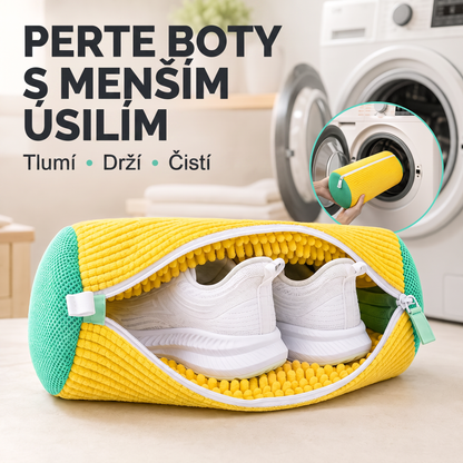 PKNEW®🍇 360° Žinylkový Prací Sáček na Boty👟 – Jemnější praní bez ručního drhnutí, se skrytým zipem pro tenisky, sportovní a dětskou obuv 💕