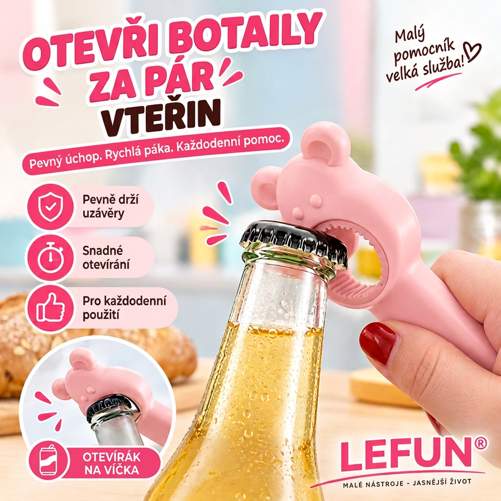 LEFUN® 🍇4v1 otvírák – Otevřete každé víčko bez zbytečné námahy