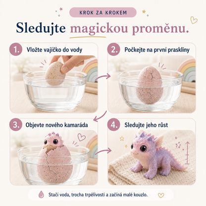 LEFUN®🍇Magické líhnoucí vajíčko do vody pro děti – překvapivý mazlíček, který se vylíhne a roste