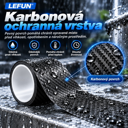 LEFUN® 💧 Extra silná vodotěsná páska🍇 – Karbonová ochranná vrstva + butylové těsnění proti zatékání a vlhkosti
