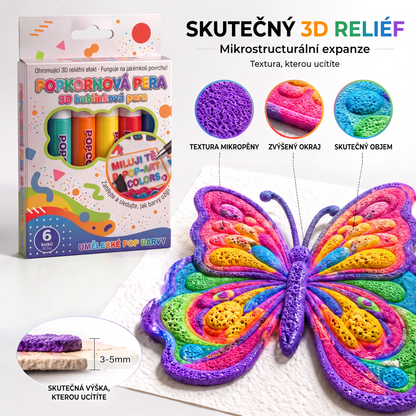 Dnes se slevou 50 % 🔥 | PKNEW® 3D reliéfní umělecké pero🍋 – proměňte obyčejné kresby v působivá prostorová díla 🎨