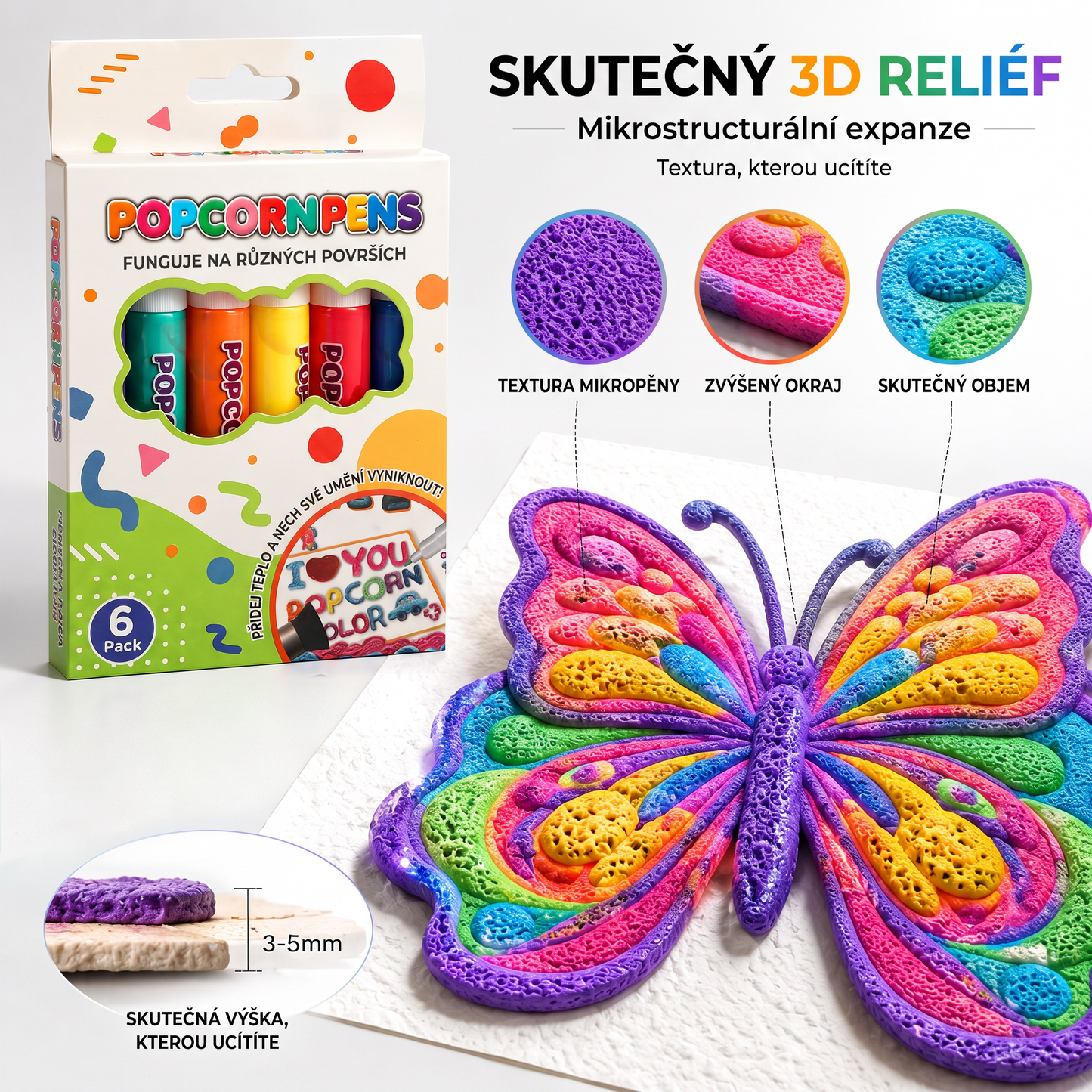Dnes se slevou 50 % 🔥 | PKNEW® 3D reliéfní umělecké pero🍇 – proměňte obyčejné kresby v působivá prostorová díla 🎨