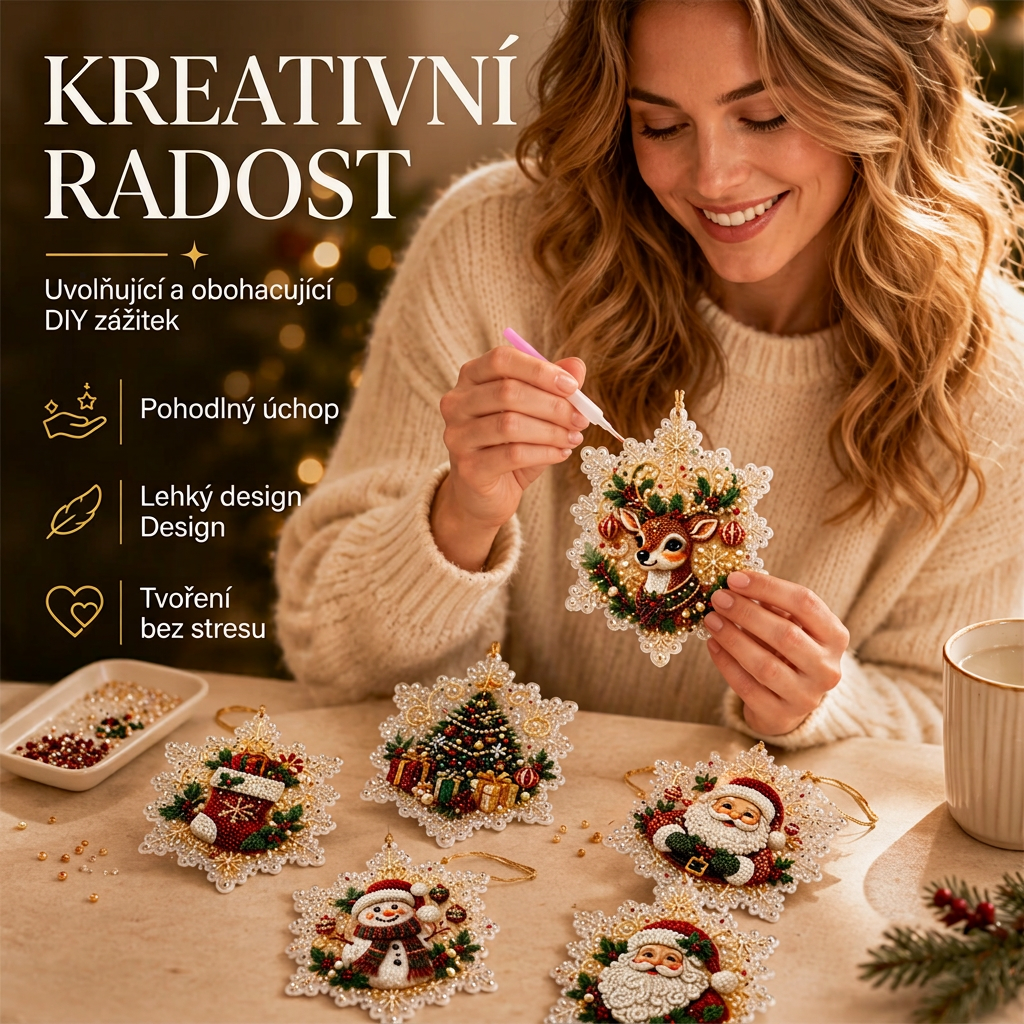 🎄 Časově omezená sleva 55 % 🍇 Sada vánočních DIY malovacích závěsných ozdob 💎