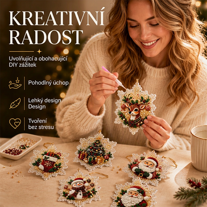 🎄 Časově omezená sleva 55 % 🍇 Sada vánočních DIY malovacích závěsných ozdob 💎
