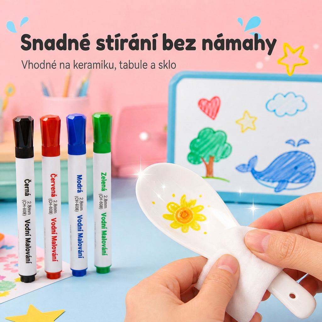 LEFUN® 🍇 KOUZELNÉ PLAVOUCÍ FIXY PRO DĚTI ✨ – Vytvořte obrázky, které ožijí ve vodě a promění kreslení v magickou hru