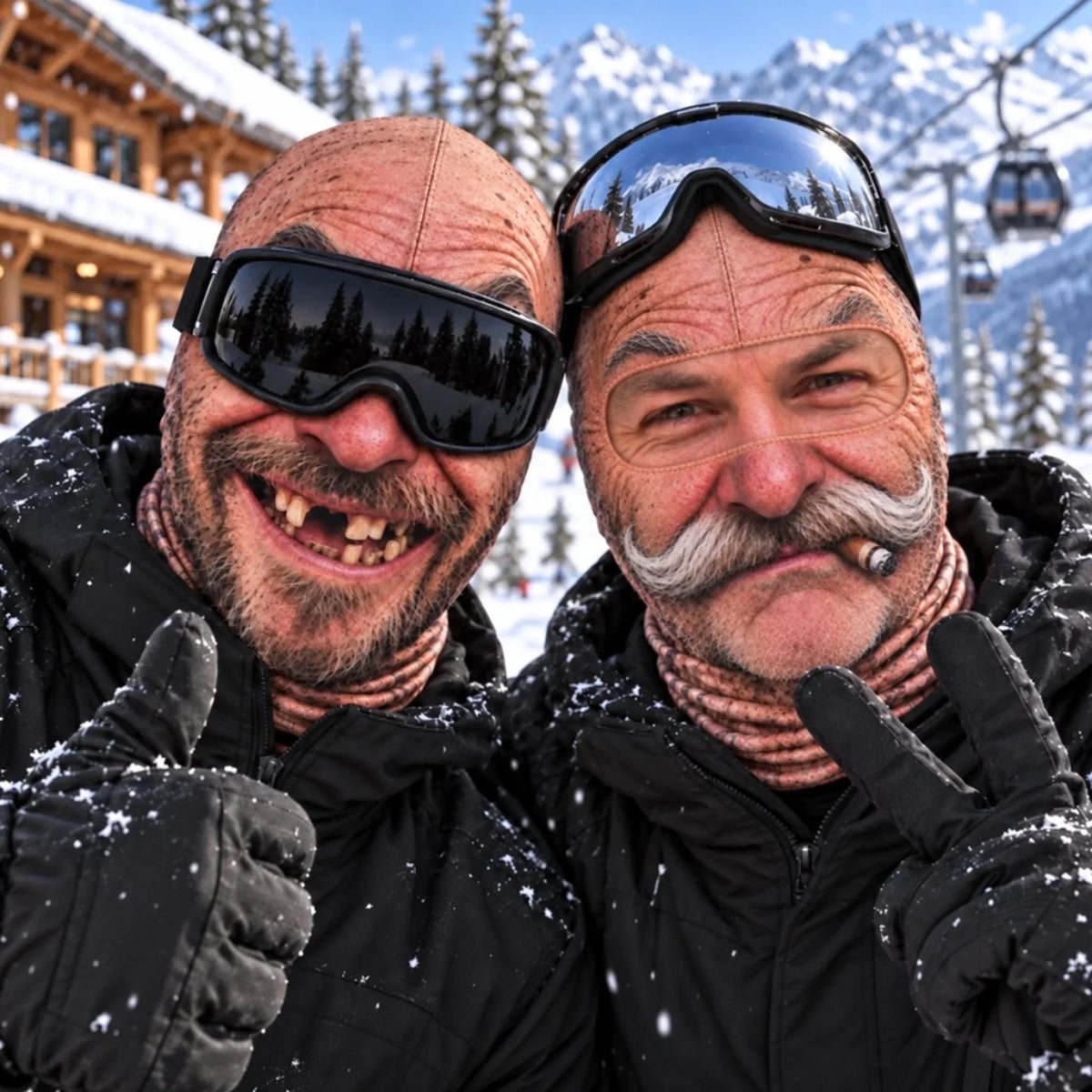 Vtipná lyžařská maska na zakázku❄️