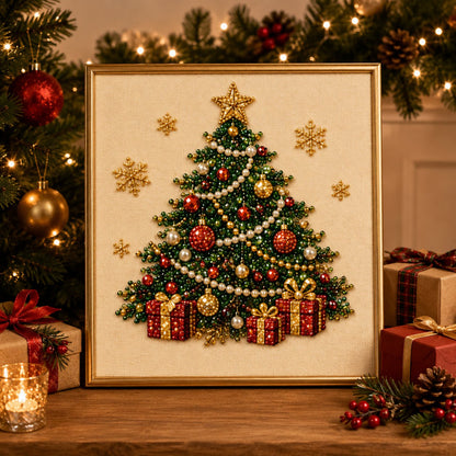 PKNEW®🎄 Vytvořte si vlastní vánoční třpytky 🍇— Sada perleťových diamantových uměleckých ozdob 🎅💎