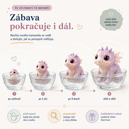LEFUN®🍇Magické líhnoucí vajíčko do vody pro děti – překvapivý mazlíček, který se vylíhne a roste