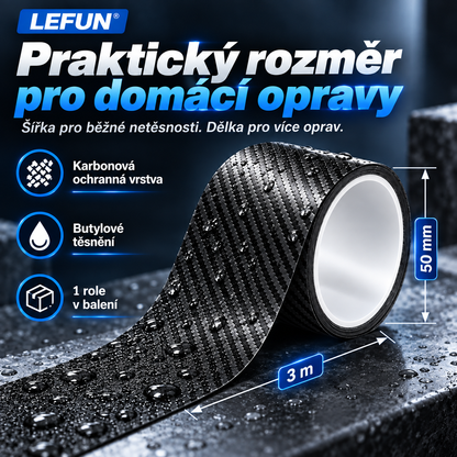 LEFUN® 💧 Extra silná vodotěsná páska🍇 – Karbonová ochranná vrstva + butylové těsnění proti zatékání a vlhkosti