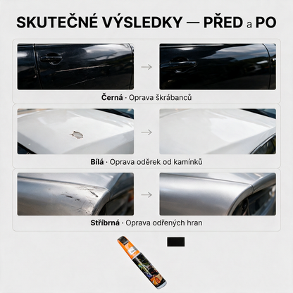 PKNEW®🚘 Opravné pero na autolak✨ – Rychlé zakrytí drobných škrábanců, oděrek a míst s odloupnutým lakem bez návštěvy servisu