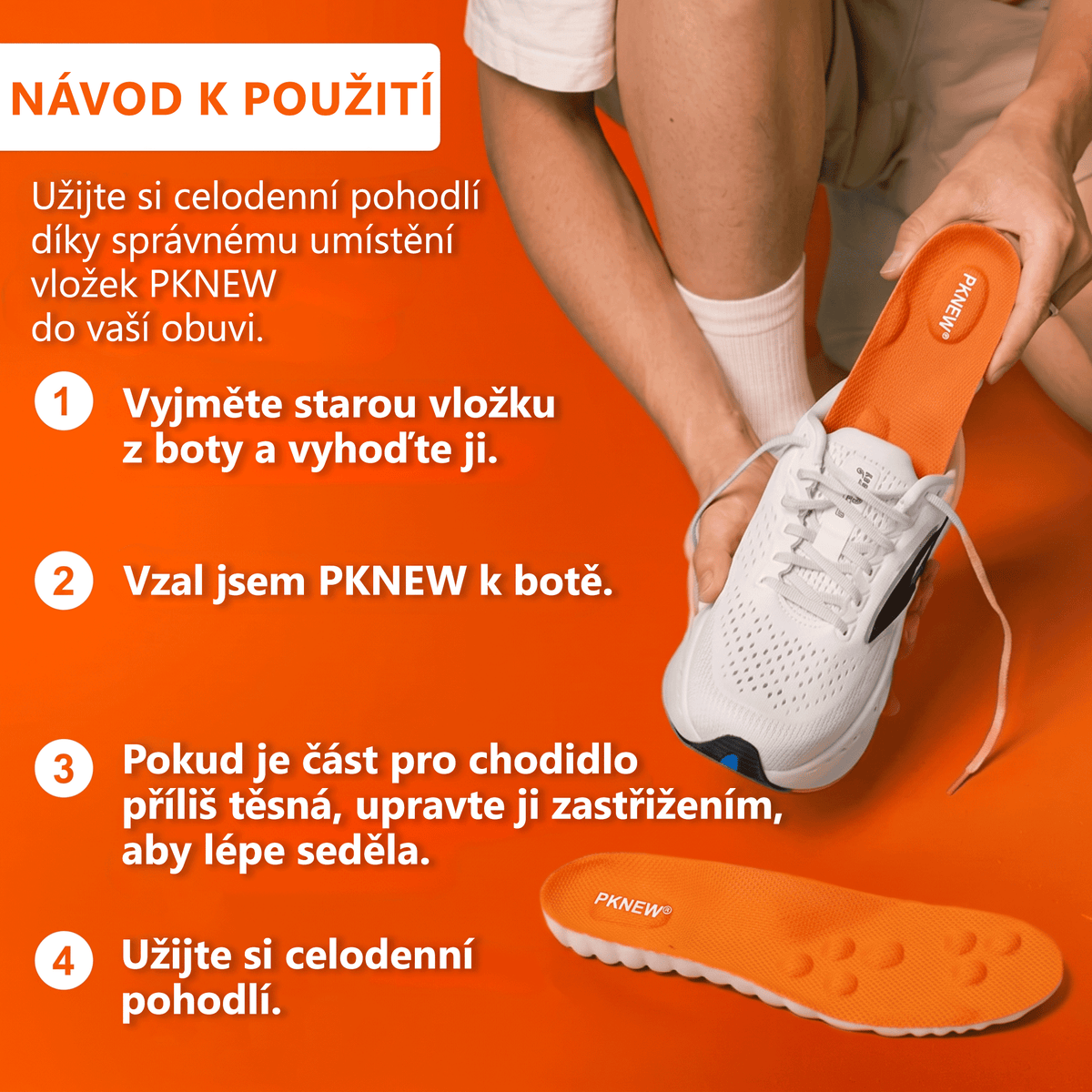 🦶 Masážní vložky do bot — 💨 5D tlumení nárazů, vysoká pružnost, absorpce potu, odolnost proti zápachu – ergonomický design