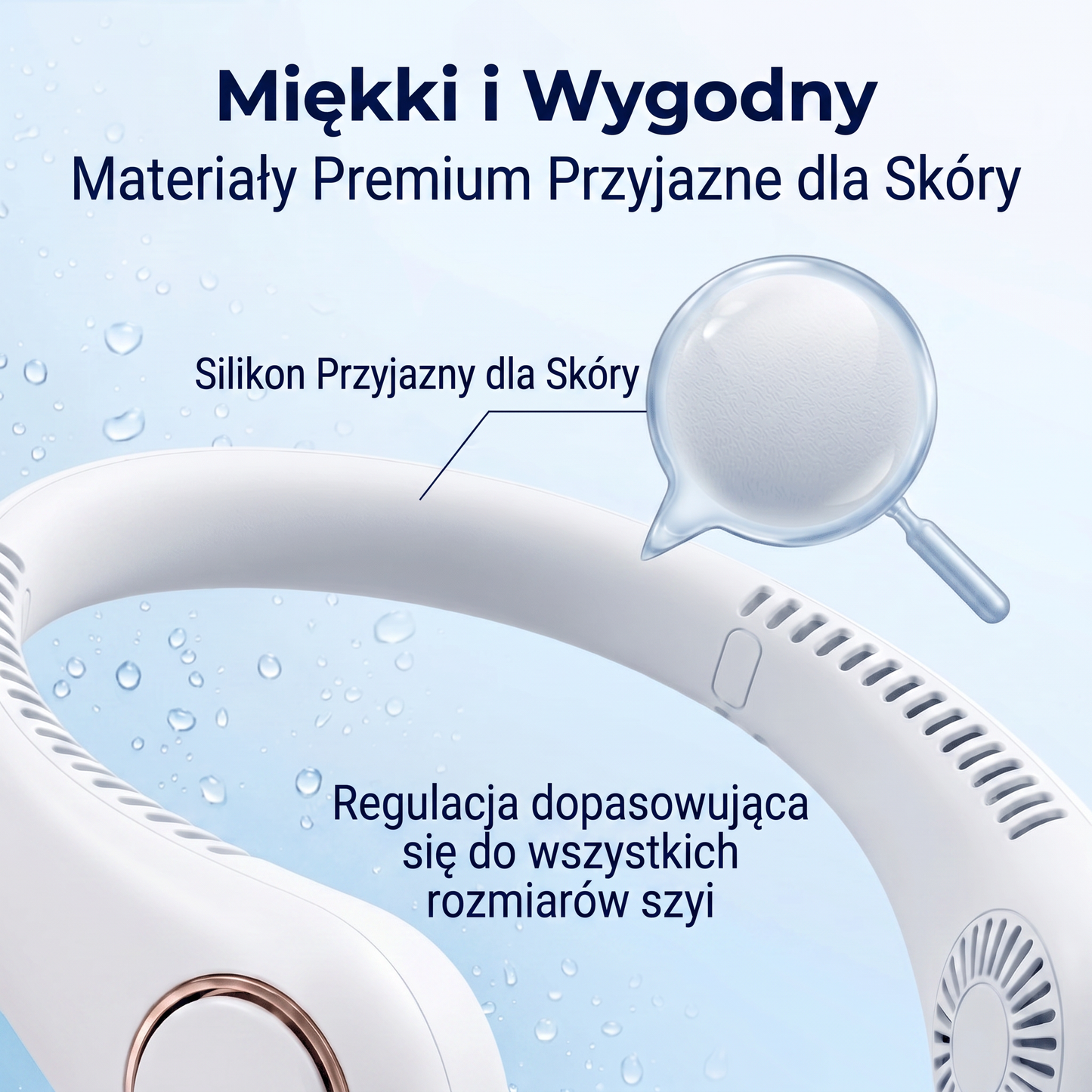 ❄️Přenosný ventilátor na krk PKNEW®🍈, bezlopatkový osobní ventilátor, hands-free chlazení pro venkovní použití i do kanceláře 💕