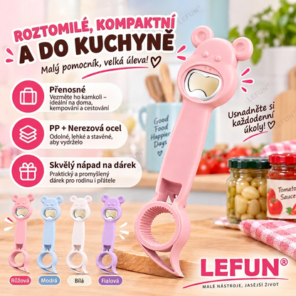 LEFUN® 🍇4v1 otvírák – Otevřete každé víčko bez zbytečné námahy