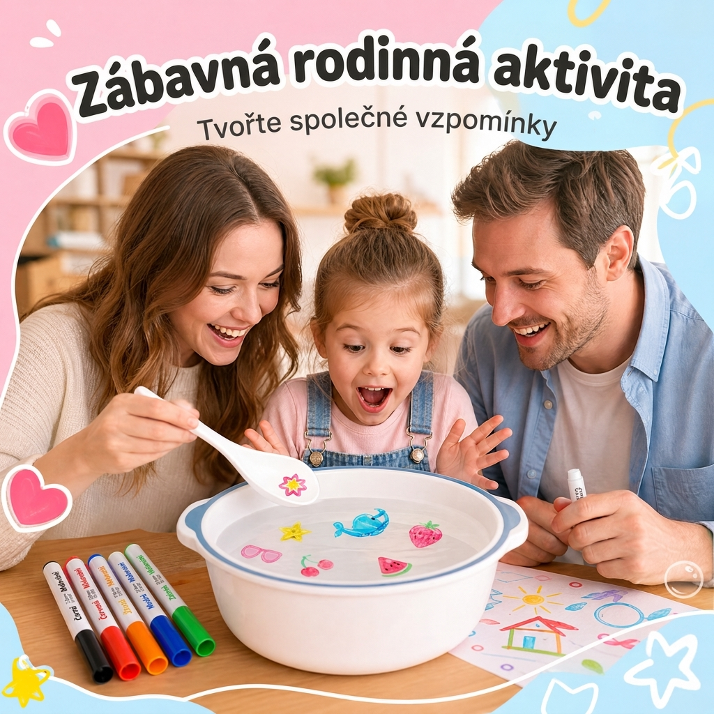 LEFUN® 🍇 KOUZELNÉ PLAVOUCÍ FIXY PRO DĚTI ✨ – Vytvořte obrázky, které ožijí ve vodě a promění kreslení v magickou hru