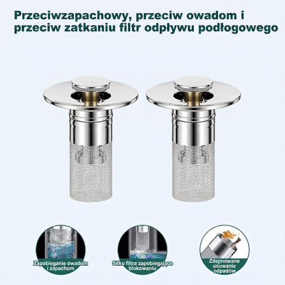 💦 Poslední den akce – 49 % sleva 💦 Odtokové sítko do dřezu – 💦Odstraňuje nepříjemné zápachy a zabraňuje ucpání🐳