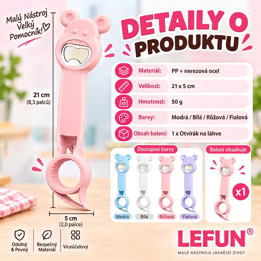 LEFUN® 🍇4v1 otvírák – Otevřete každé víčko bez zbytečné námahy